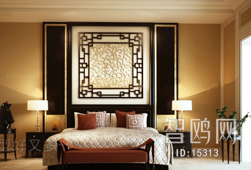 European Style New Chinese Style Mix And Match Styles Bedroom