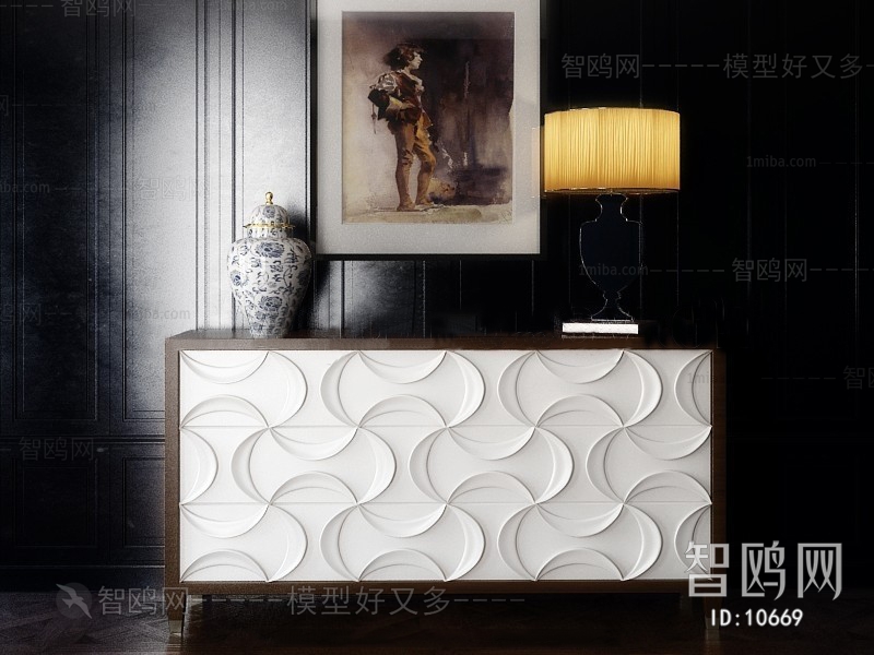 Modern Simple Style New Chinese Style Side Cabinet/Entrance Cabinet