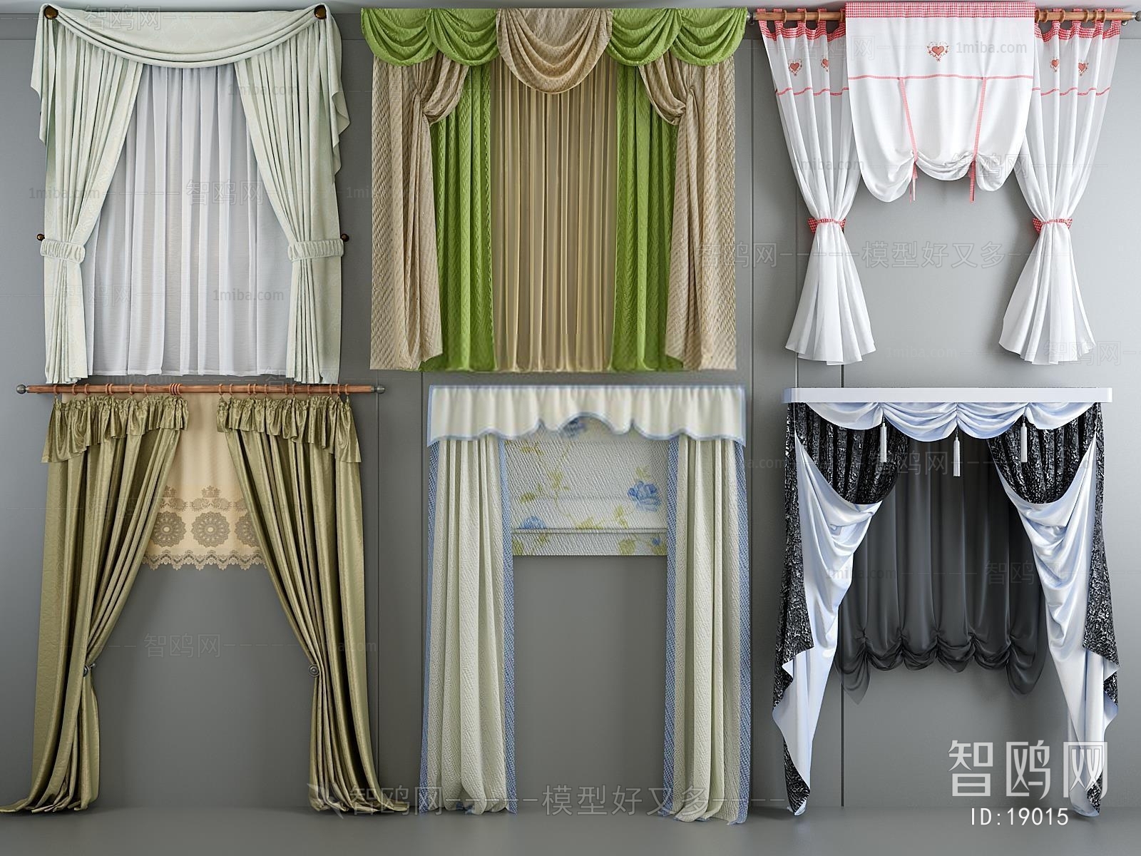 Modern European Style Idyllic Style The Curtain