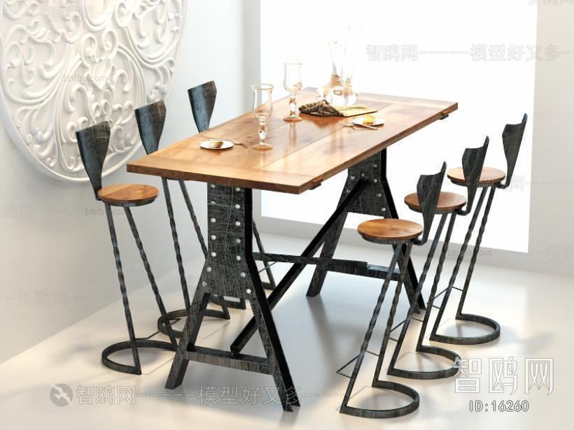 Modern LOFT Dining Table And Chairs