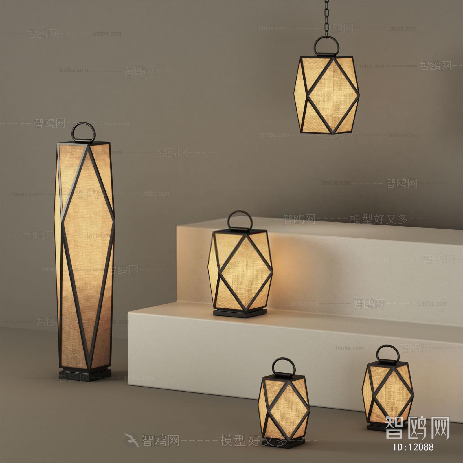 Modern New Chinese Style Floor Lamp