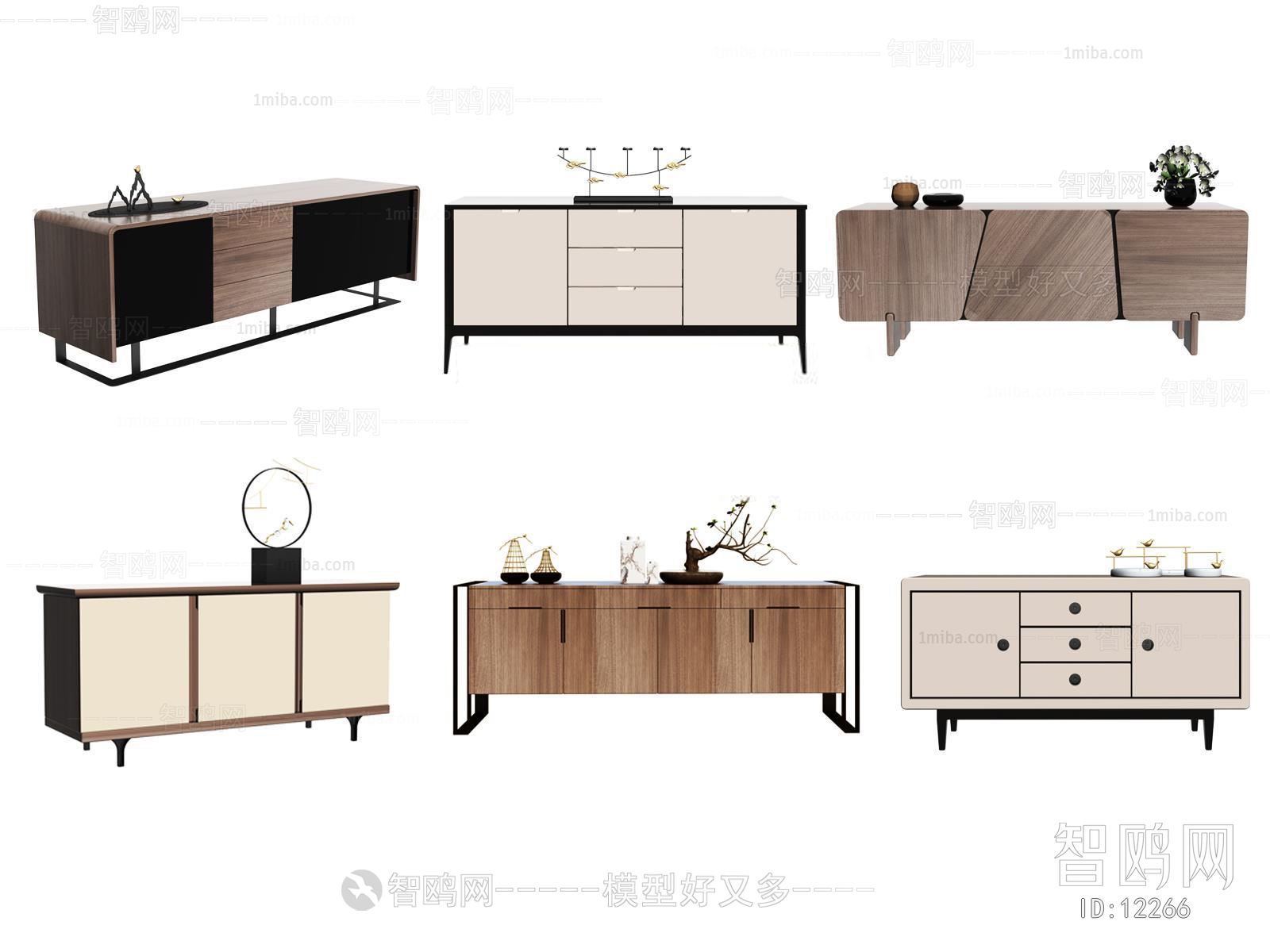 Modern New Chinese Style TV Cabinet