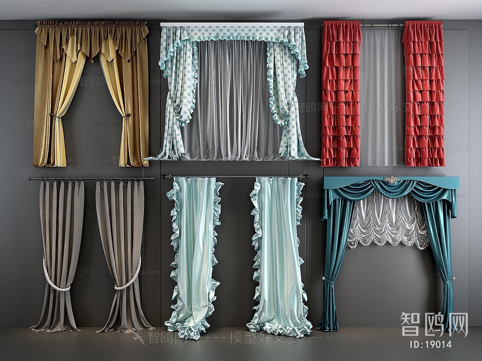 Modern European Style Idyllic Style The Curtain