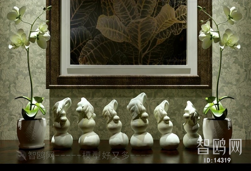 Modern New Chinese Style Decorative Set