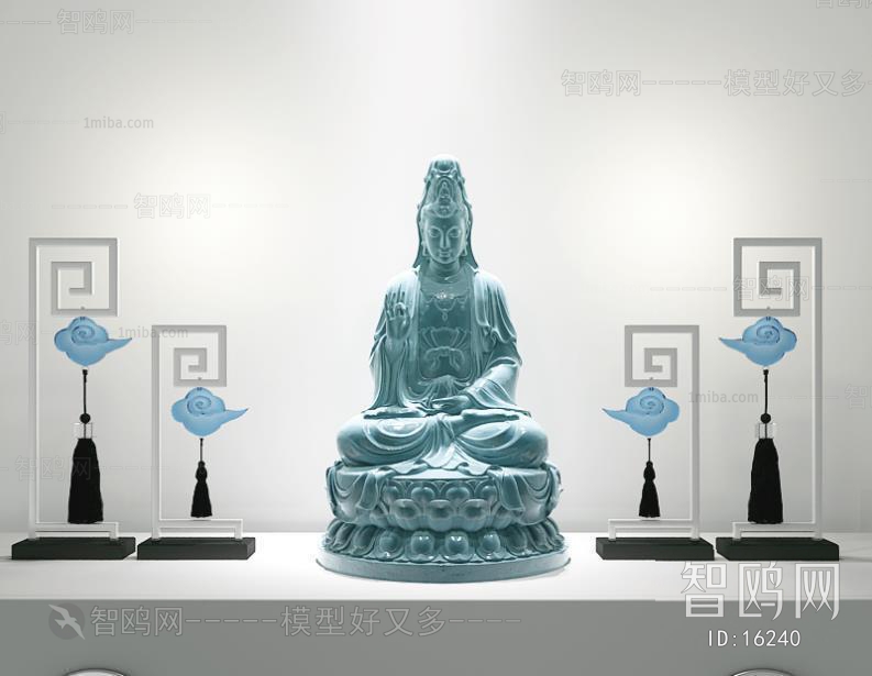新中式观音雕塑