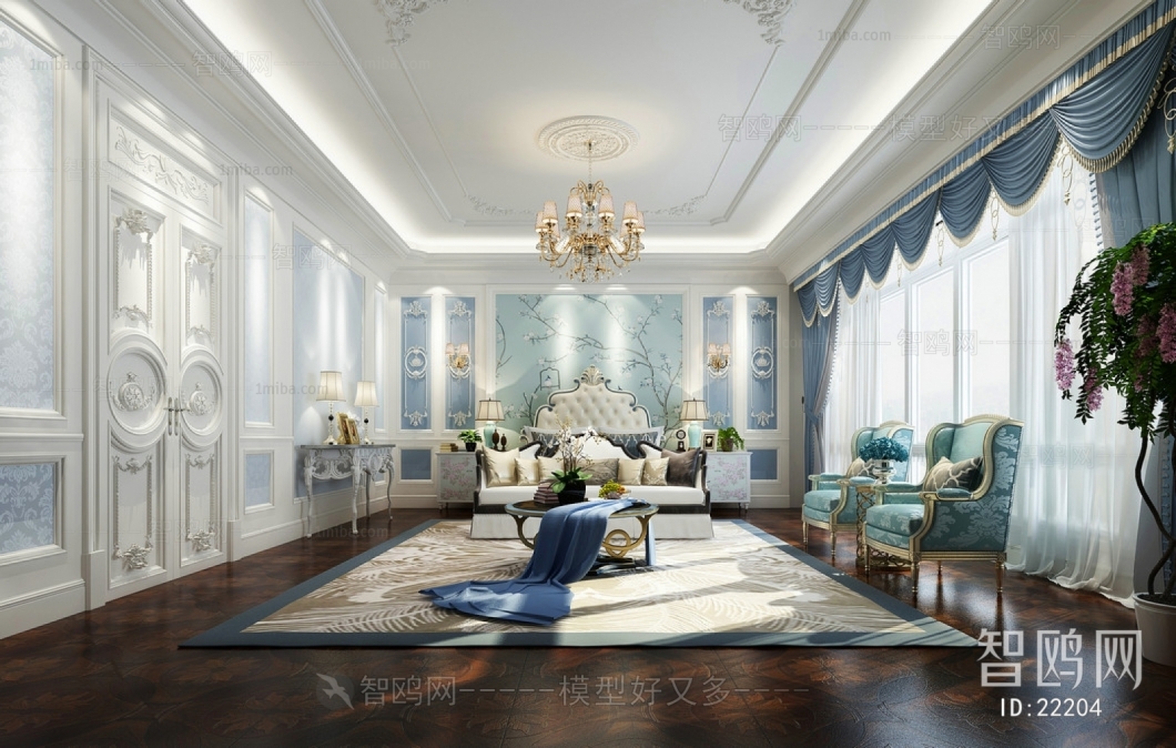 European Style New Classical Style Bedroom