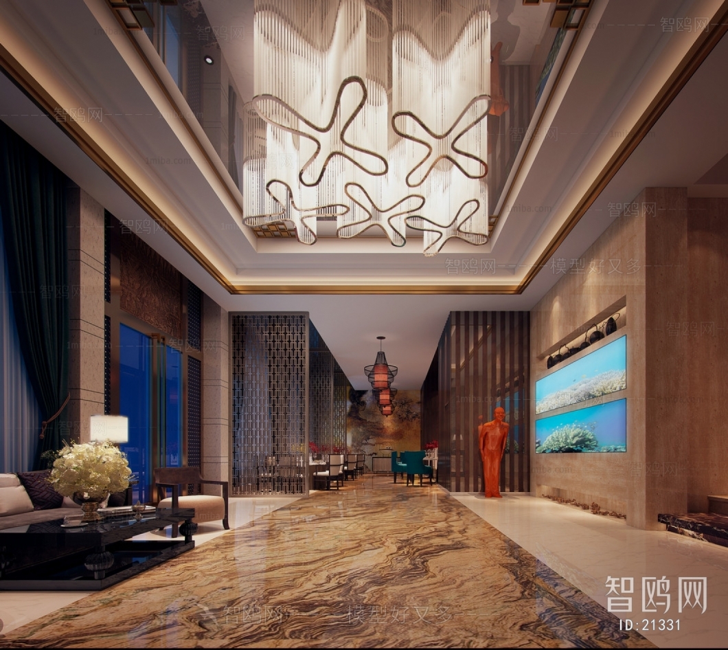 New Chinese Style Lobby Hall