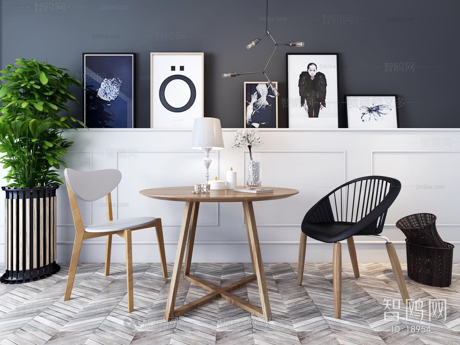 Modern Nordic Style Dining Table And Chairs