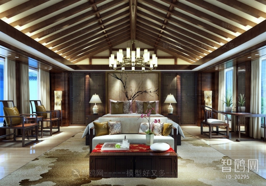 New Chinese Style Bedroom