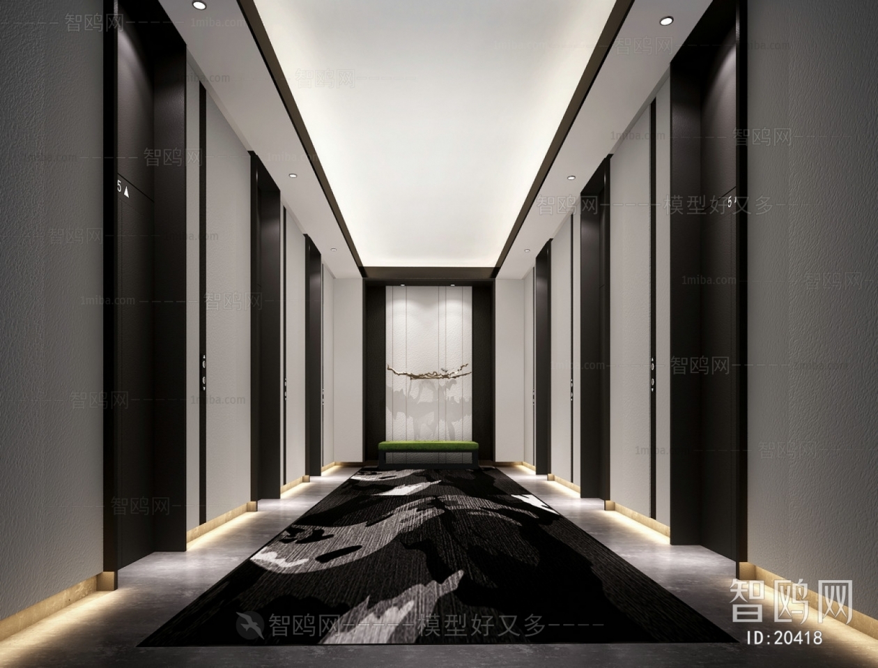 Modern Corridor/elevator Hall