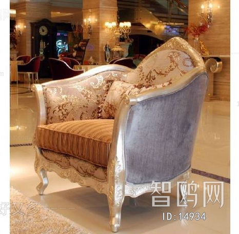 European Style New Classical Style Single Sofa