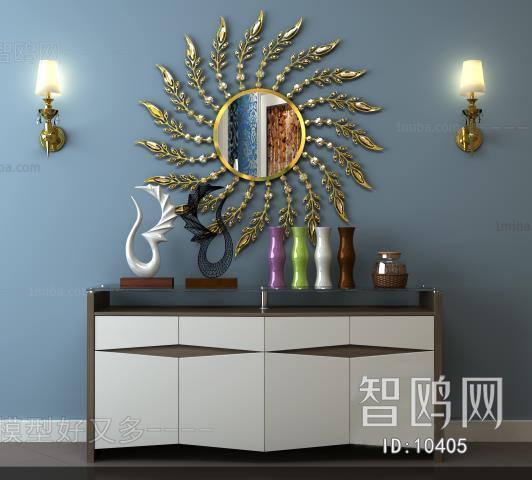 Modern New Chinese Style Side Cabinet/Entrance Cabinet