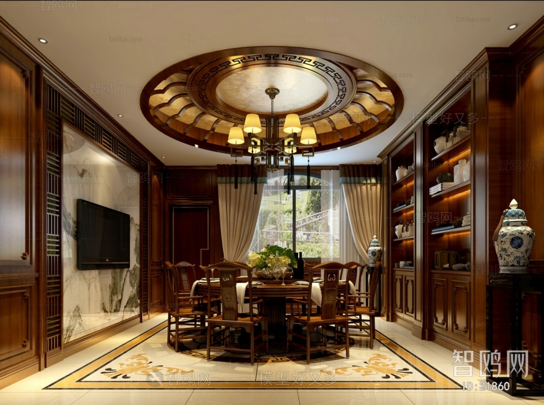 New Chinese Style Dining Room