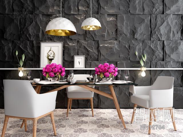 Modern Nordic Style Dining Table And Chairs