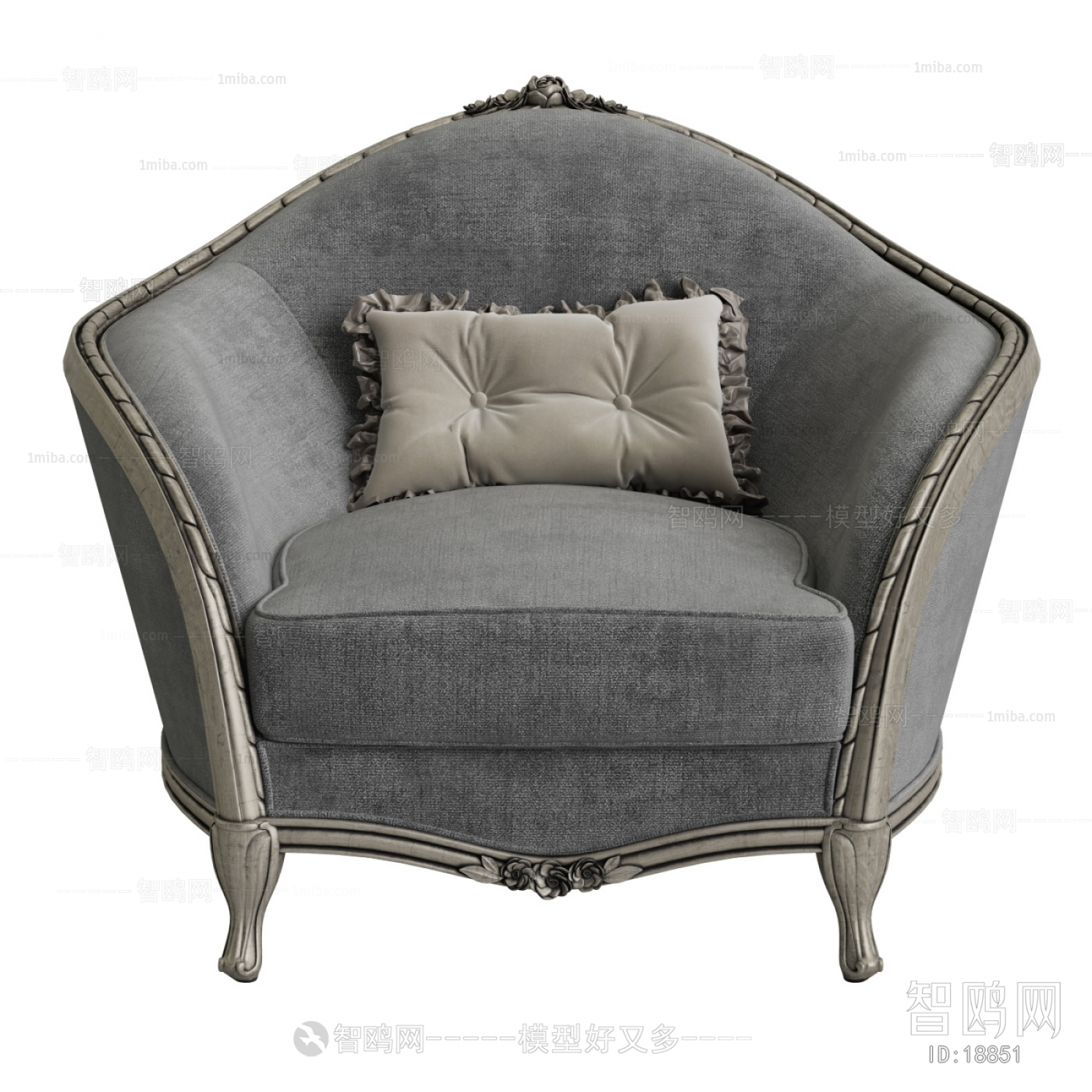 Post Modern Style Simple European Style Single Sofa