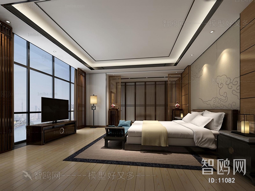 New Chinese Style Bedroom