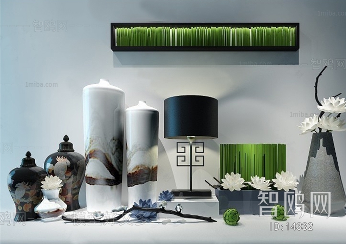 Modern New Chinese Style Decorative Set