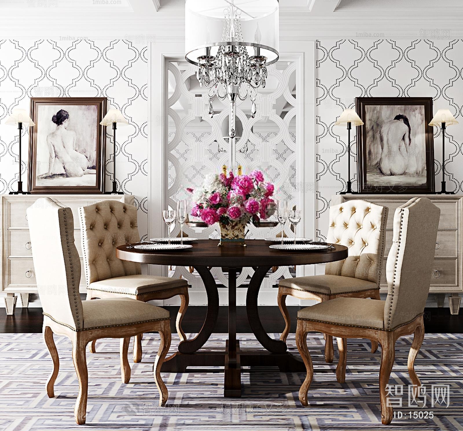 American Style European Style Dining Room