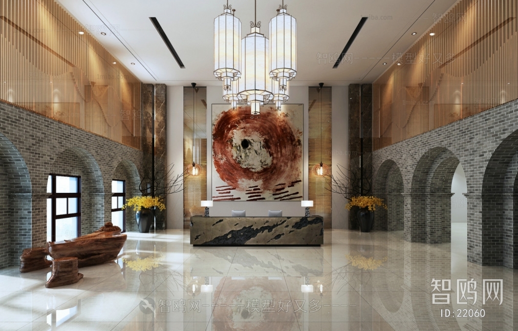 New Chinese Style Lobby Hall