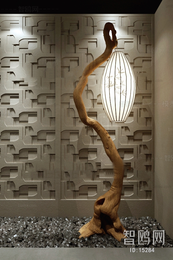 New Chinese Style Floor Lamp