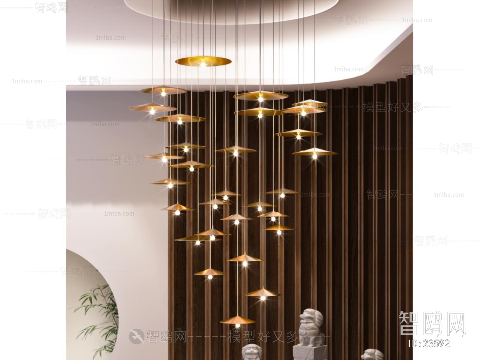 Modern New Chinese Style Droplight