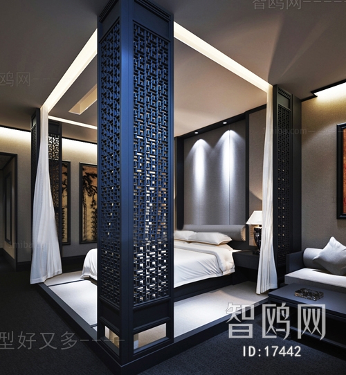 New Chinese Style Bedroom