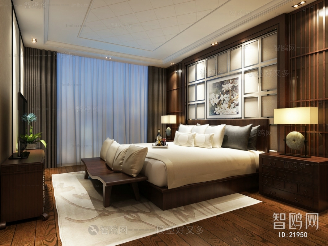 New Chinese Style Bedroom