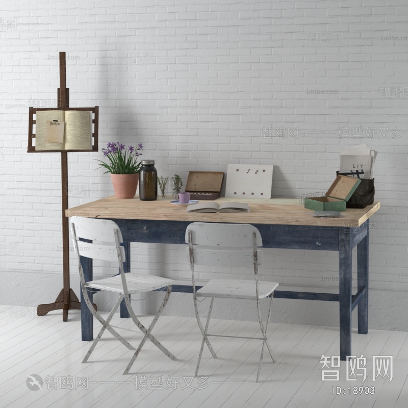 Industrial Style Leisure Table And Chair