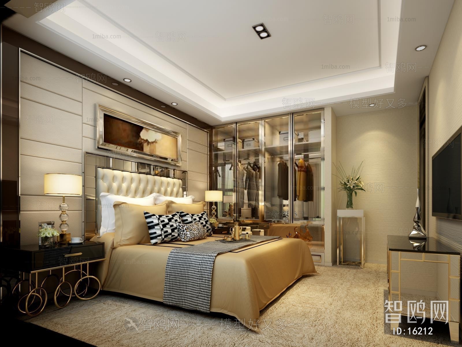 Modern New Classical Style Bedroom