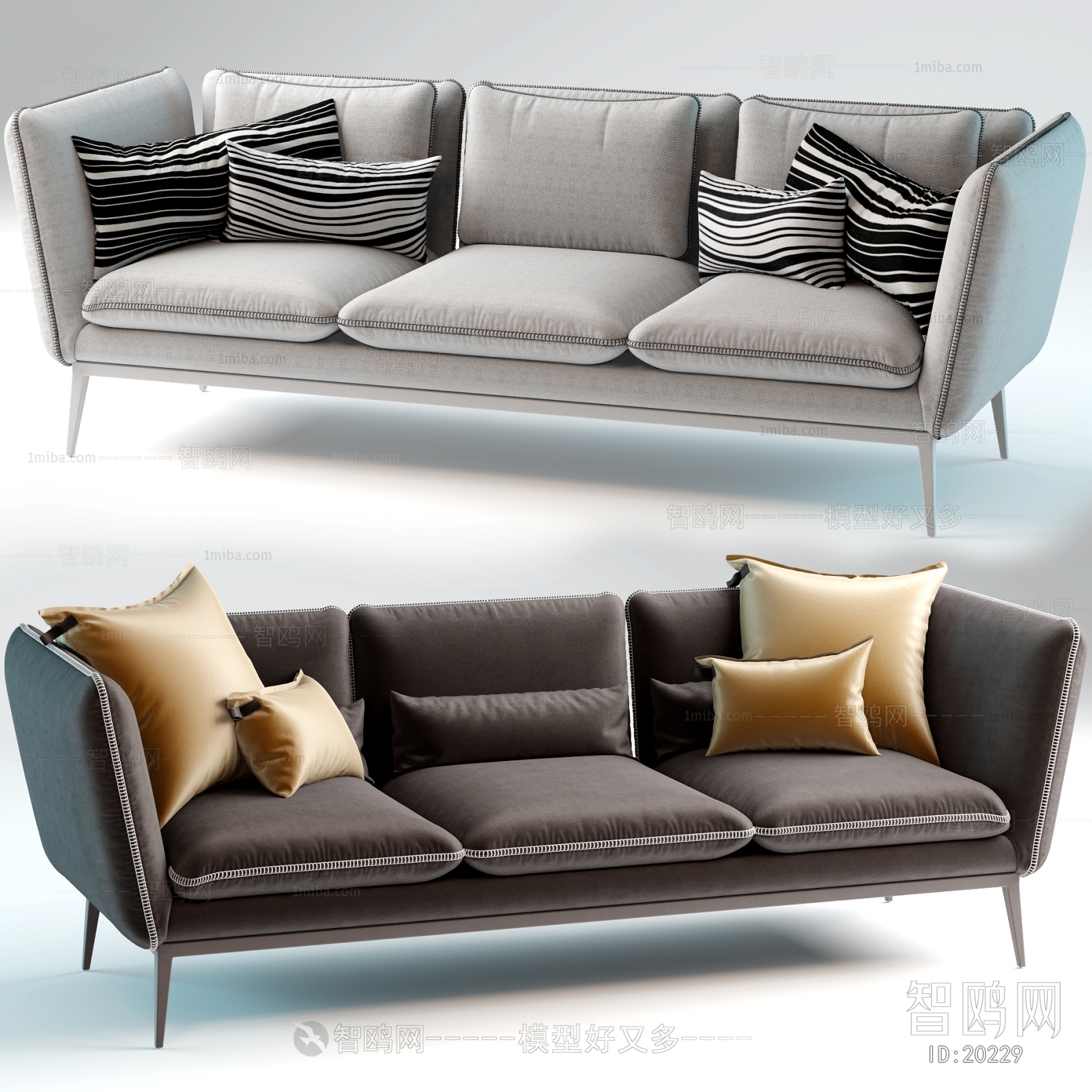 Modern Three-seat Sofa