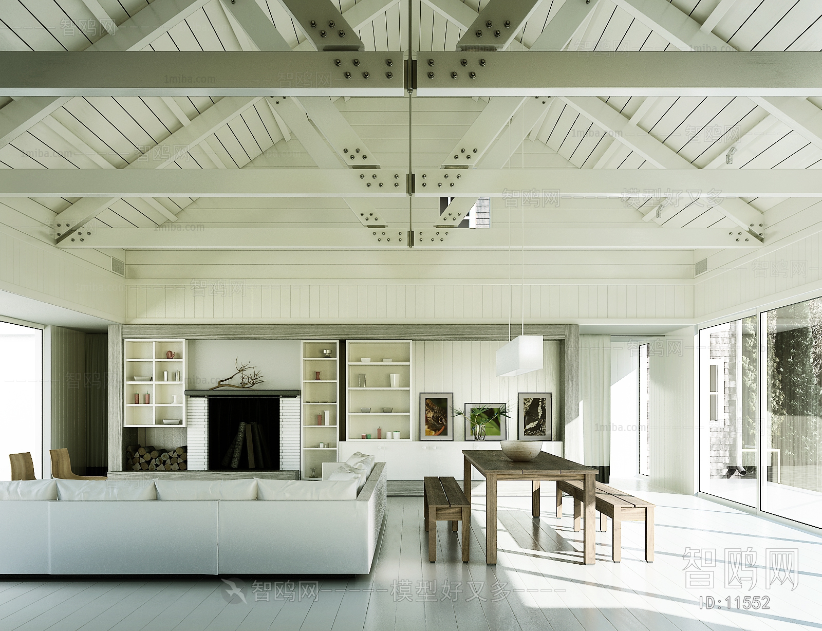 Modern LOFT Nordic Style A Living Room