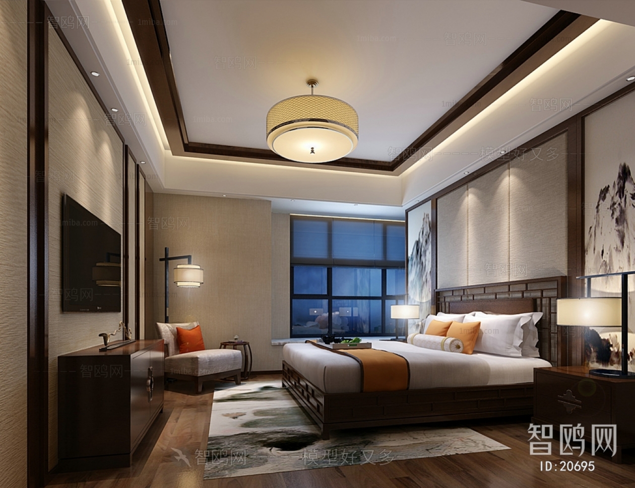 New Chinese Style Bedroom