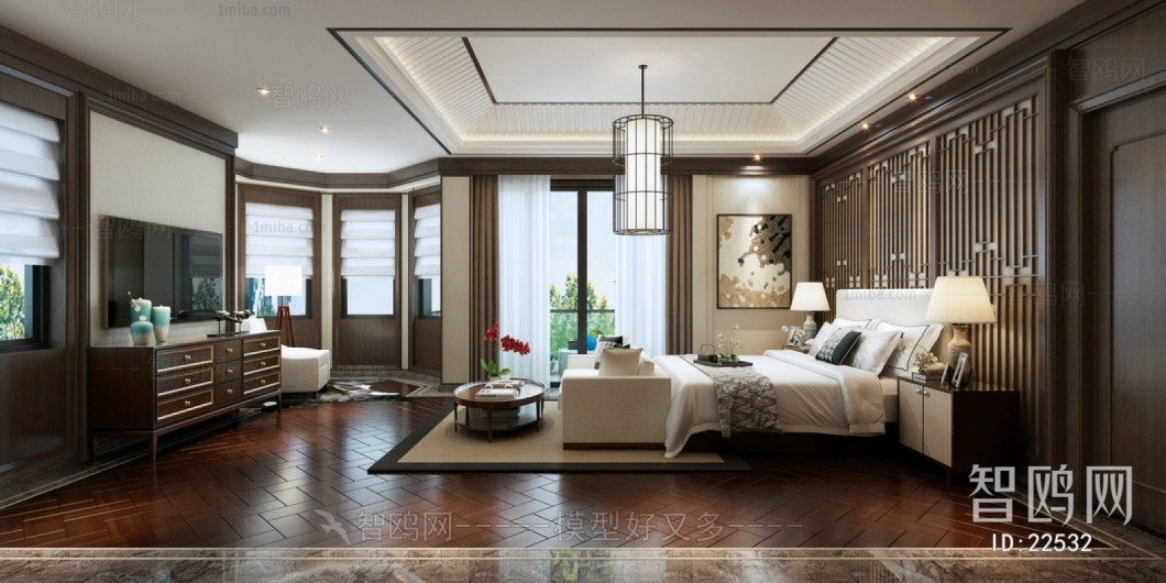 Modern New Chinese Style Bedroom