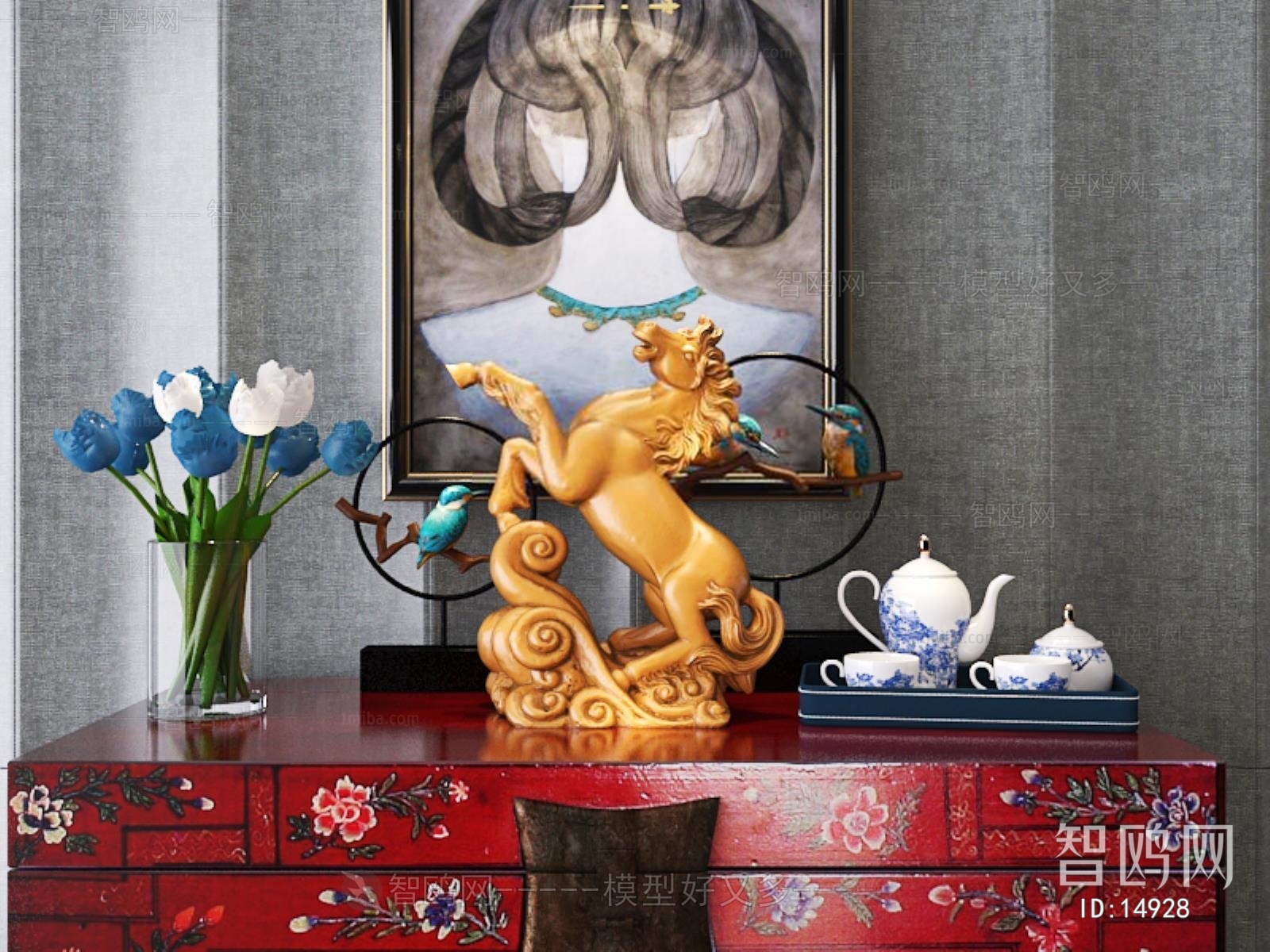 New Chinese Style Decorative Set