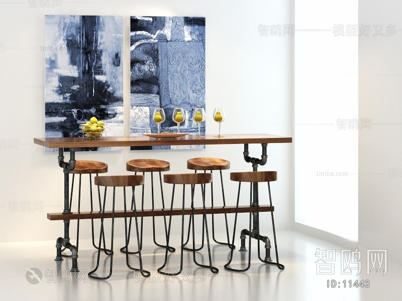 Modern Industrial Style Leisure Table And Chair