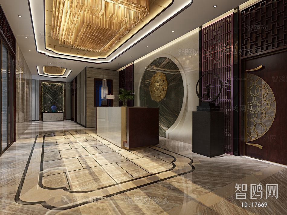 New Chinese Style Lobby Hall