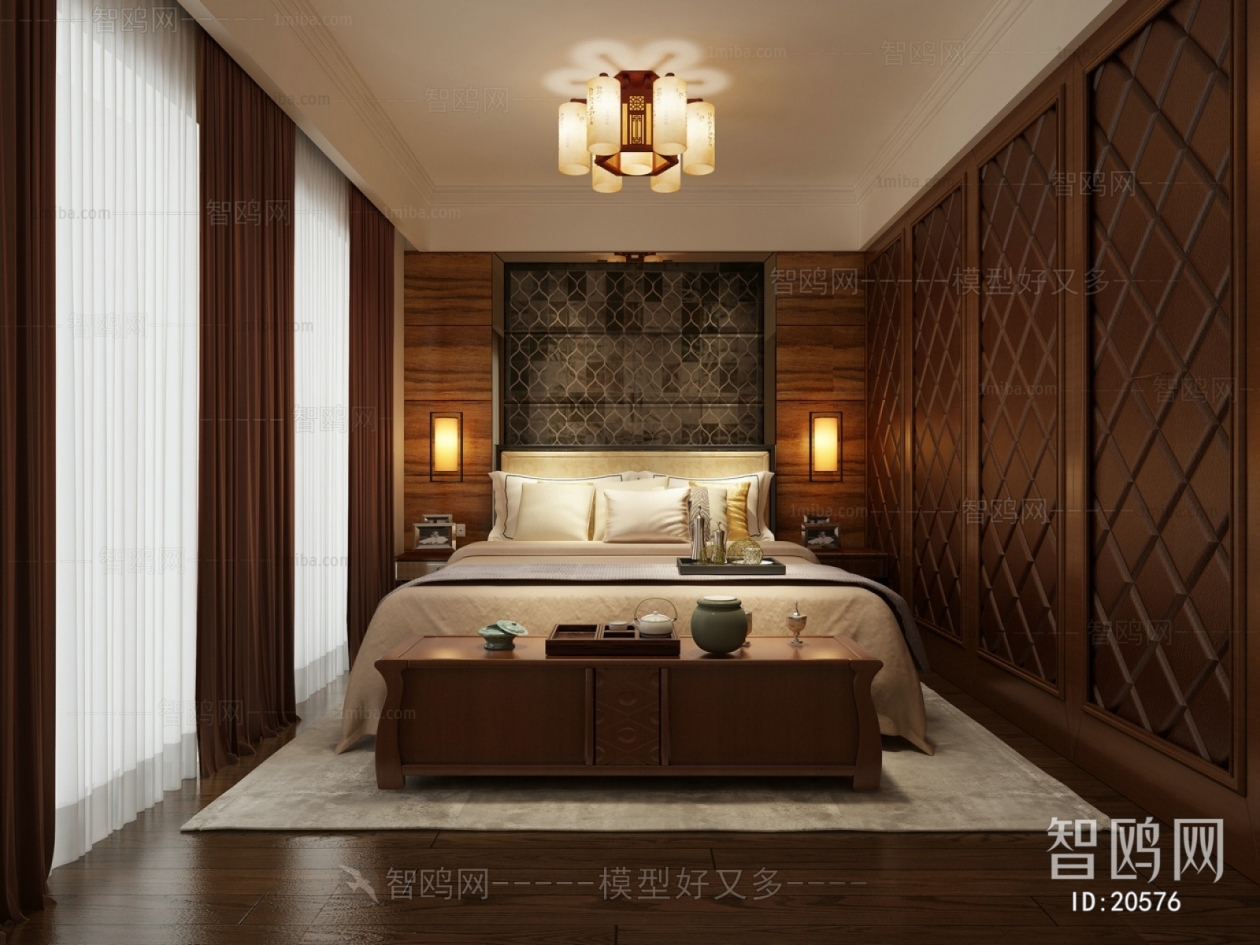 New Chinese Style Bedroom