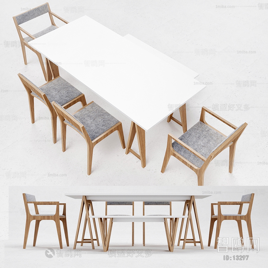 Modern Nordic Style Dining Table And Chairs