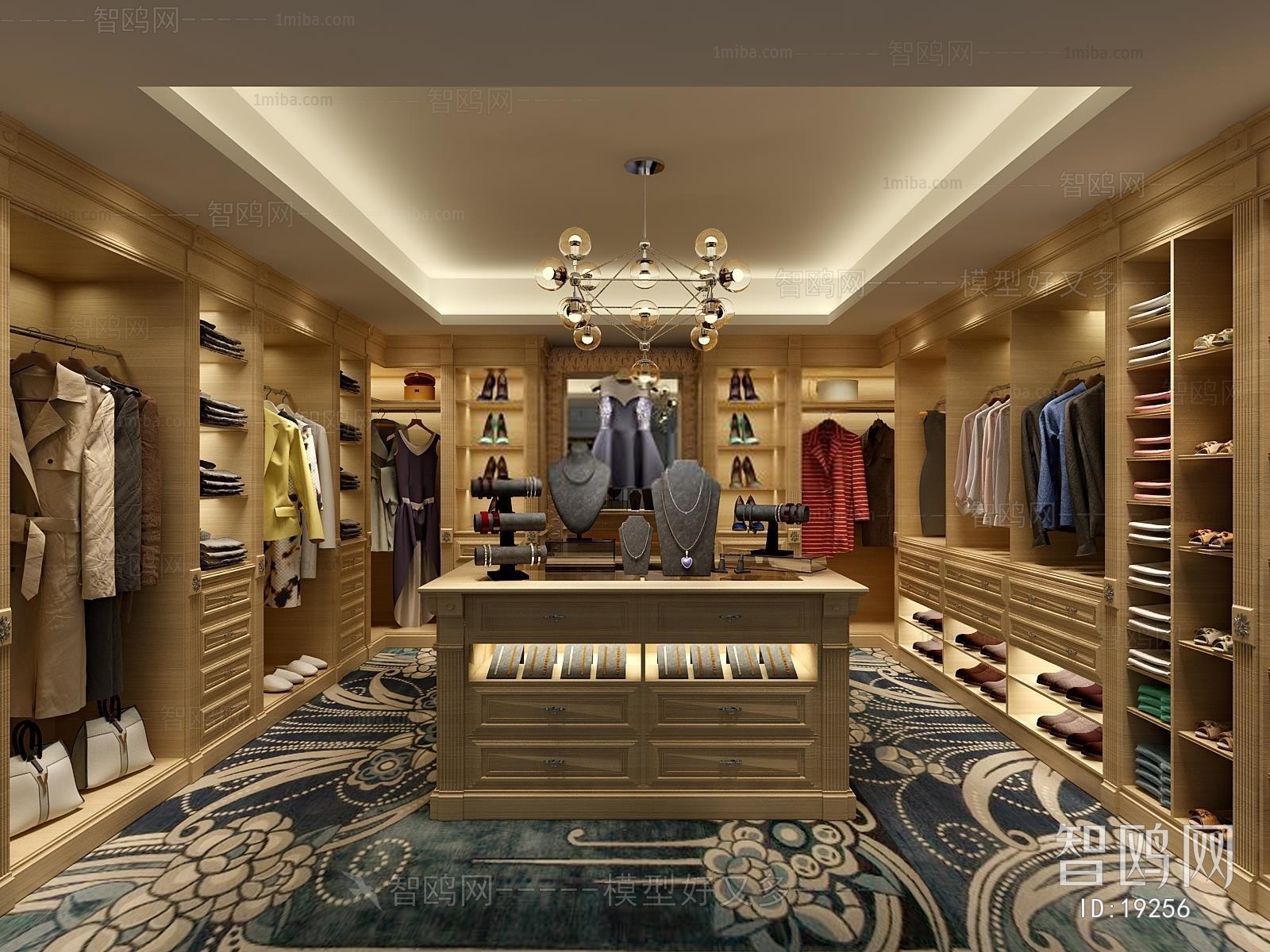 European Style Clothes Storage Area