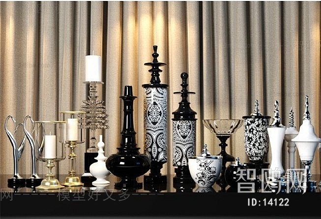 Post Modern Style New Classical Style Decorative Set