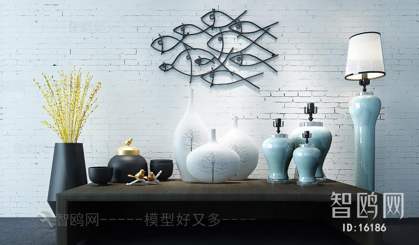 Modern New Chinese Style Decorative Set