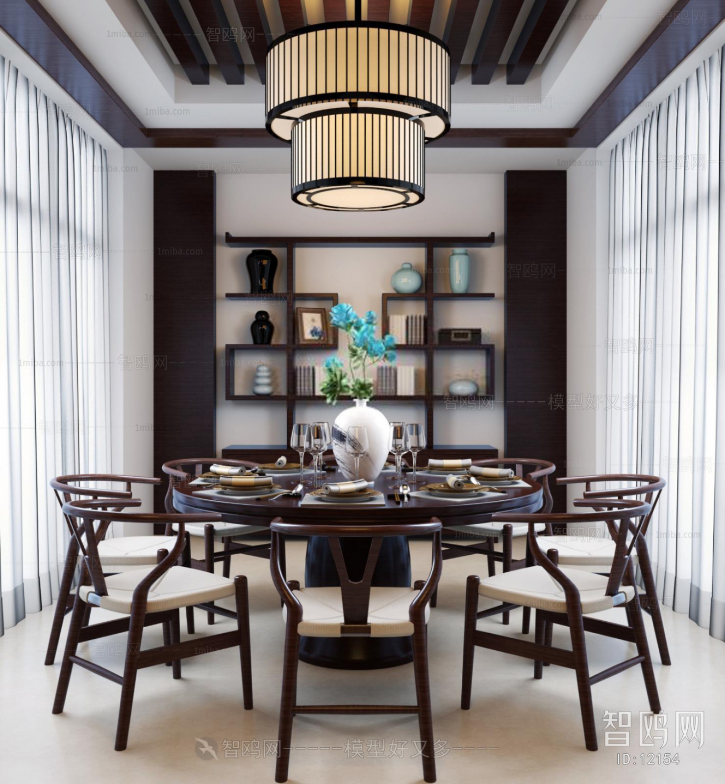 Modern New Chinese Style Dining Room