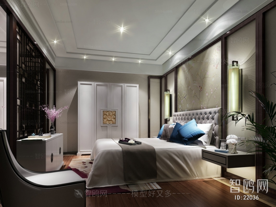 Modern New Chinese Style Bedroom