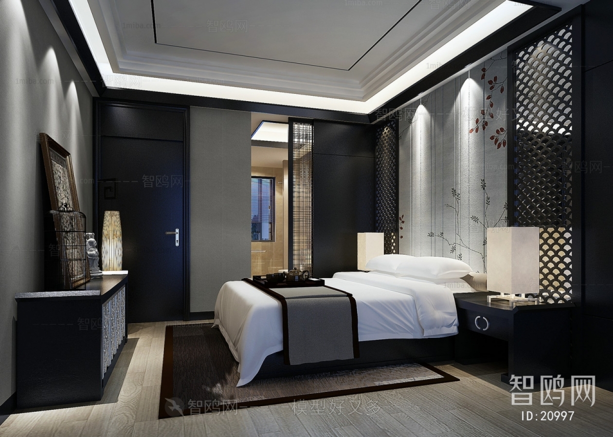 New Chinese Style Bedroom