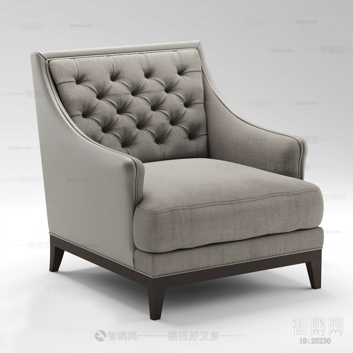 American Style Simple European Style Single Sofa