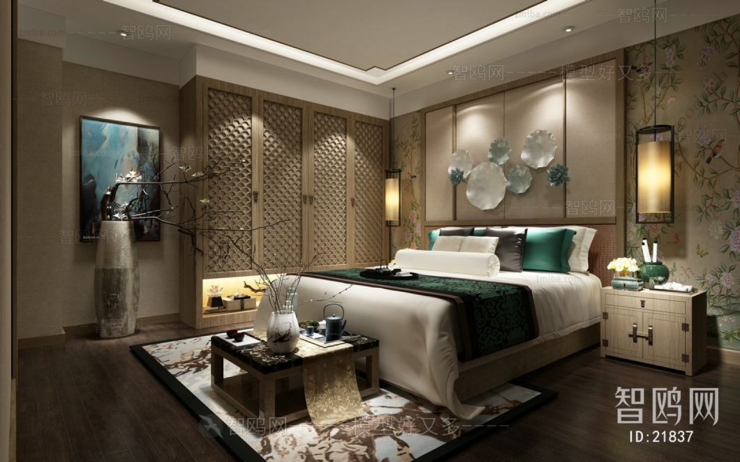 New Chinese Style Bedroom