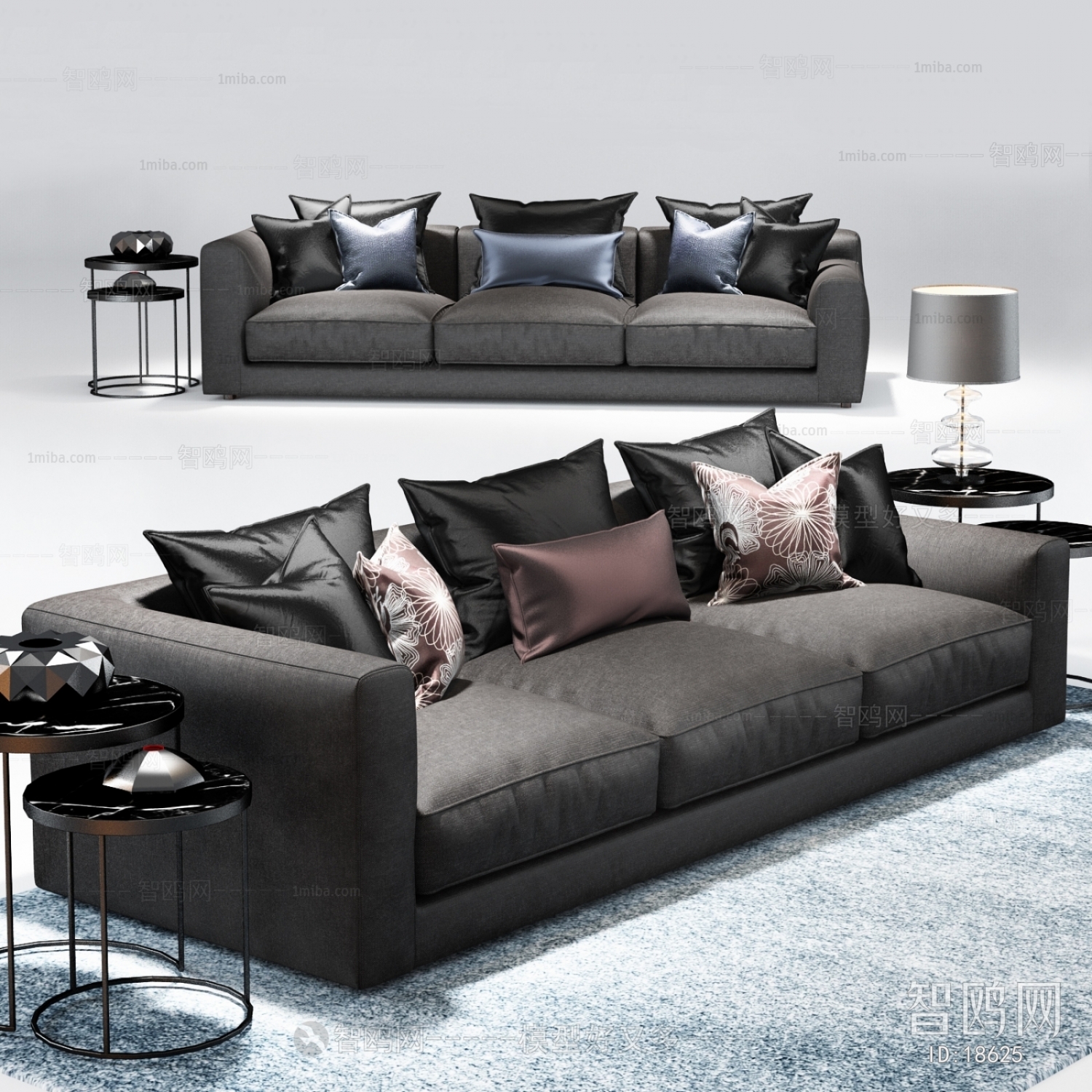 Modern Three-seat Sofa