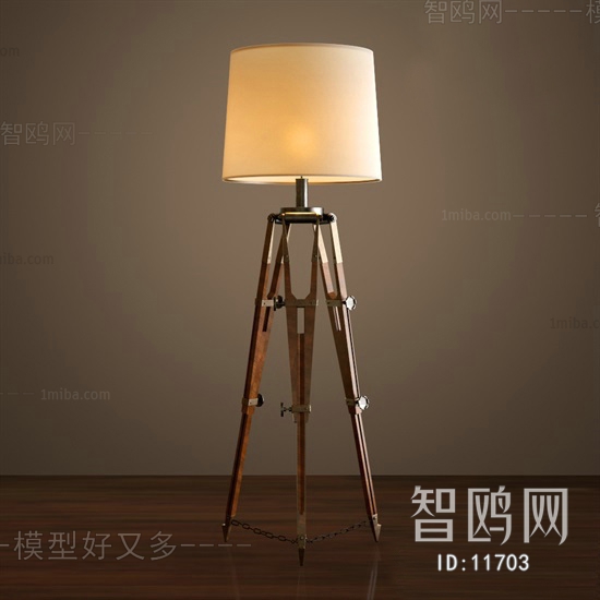 American Style Industrial Style Floor Lamp