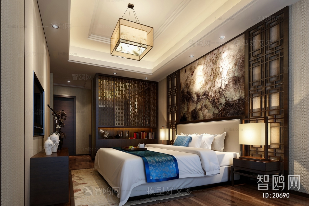 New Chinese Style Bedroom