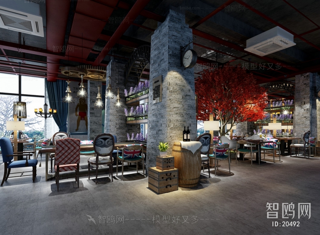 Industrial Style Mix And Match Styles Restaurant